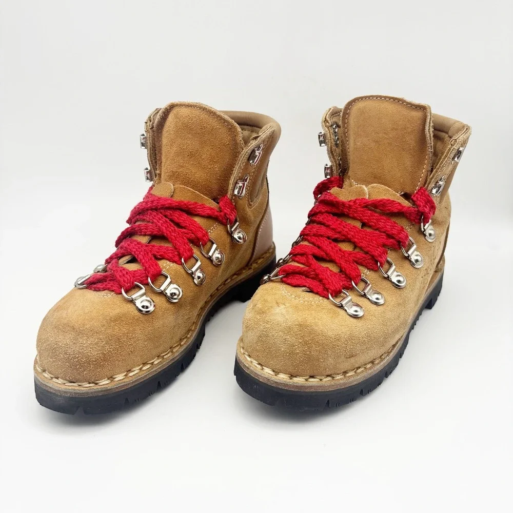 Kinney Shoes Vintage Colorado Brown Suede Italian Hiking Boots Size 5
